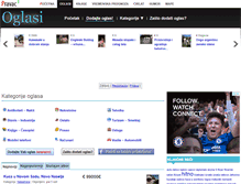 Tablet Screenshot of oglasi.pravac.com